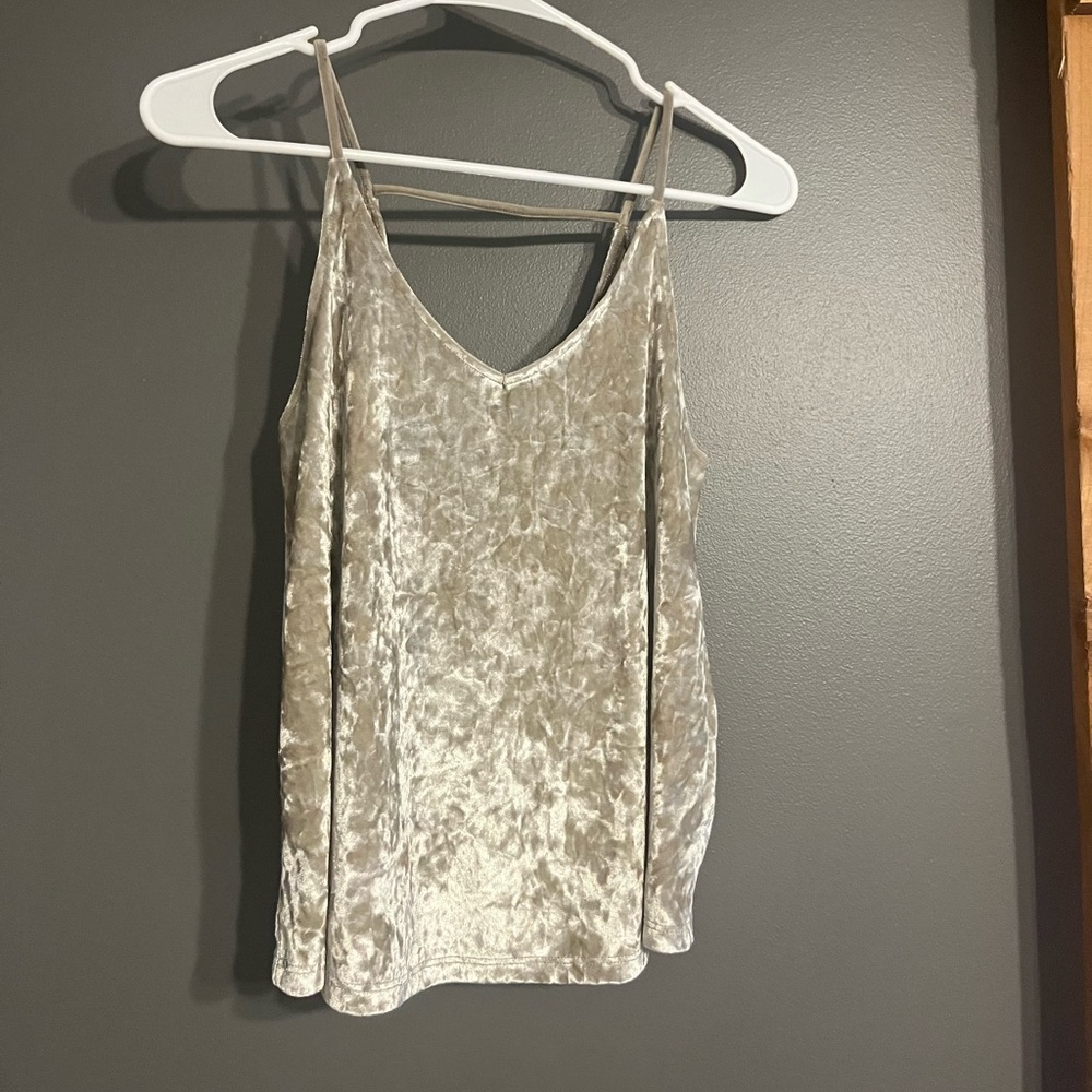 Suede tank top